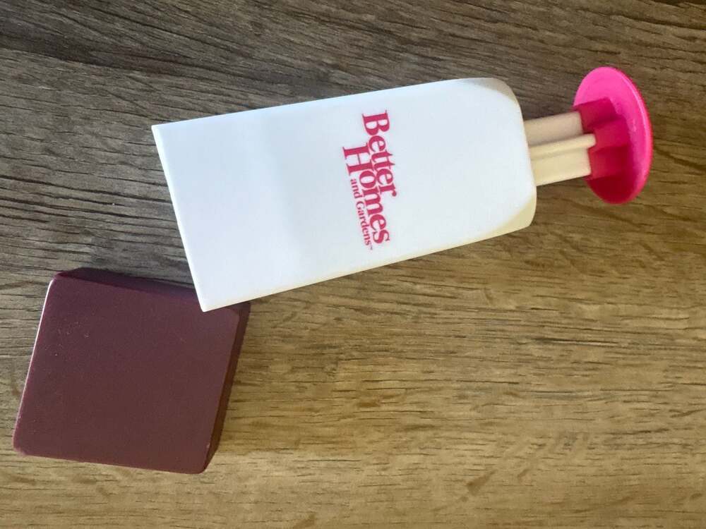 Better Homes and Gardens White and Magenta Butter Hugger Slicer Dispenser - Picture 3 of 3